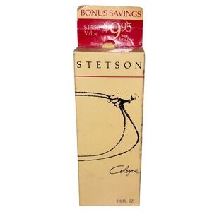 Stetson‎ Cologne for Men 2.5 fl oz Eau de Toilette Spray Original Vintage Bottle